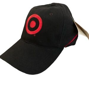 Nascar Target Car Racing Strapback Hat Jimmy Spencer 2000s Black & Red Y2K